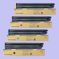 Compatible Sharp MX-61NT MX61NT Toner Cartridge, Set of CMYK / 2 Packs of Black picture