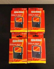 4 Porelon #11514 Nylon Ribbon For Use in Okidata ML 590/591 and Others Black NEW picture