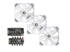 Bitspower Notos 120 Fan Digital RGB White (3PCS) picture