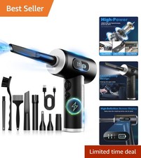 Smart LED Display Cordless Air Duster - 3 Speed Settings for Precision Cleaning picture