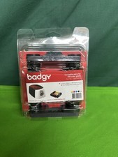 Badgy YMCKO Color Ribbon + 100 Thick PVC Cards for Badgy 100/200 picture