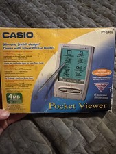 Casio PV-S460 Pocket Viewer PDA 4MB Boxed Complete w/ PC Sync Cable CD Non Workn picture