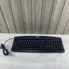 Dell PS 2 US 104-Key PC Windows Desktop Keyboard Model SK-8110 - Black picture