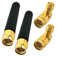 2 Pack 2dBi 2.4GHz 5GHz Mini PC ITX RP-SMA Male WiFi Bluetooth Small Antenna picture