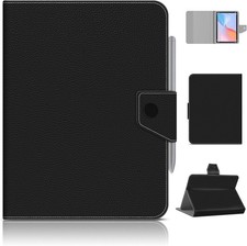 Case for 8.0-8.7 inch Tablet, Portable Protective Folio with Stand and Rings picture