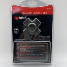 New Gigaware 4-Port Modular Stackable USB 2.0 Hub 26-1038 PC Mac 0040293018818￼ picture
