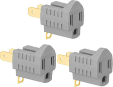 3-Prong to 2-Prong Adapter Polarized Grounding Converter 3 Pin to 2 Pin Power picture