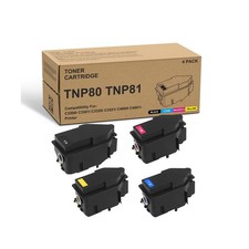 SRITE TNP80 TNP81 High Yield Toner Cartridge 4-Pack (Black Magenta Yellow Cya... picture