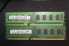 Samsung 8GB 2x4GB DDR3-1333 PC3-10600U Desktop RAM CH0/DH0 Untested picture