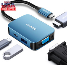 USB C HUB 4-In-1, USB Type-C to HDMI VGA Adapter, USB C to USB Adapter, USB Type picture