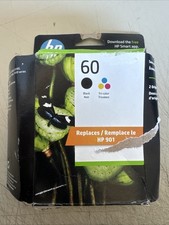 PICK EXP - HP 60 Black & Magenta Cyan Yellow Tri-Color Ink Cartridges - N9H63FN picture