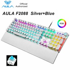 AUAL Square punk F2088 Mechanical Keyboard 108 Keys Blue Switch RGB USB Wired picture