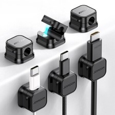3pcs Magnetic Cable Clips Cable Management Cord Holder for Under Desk picture