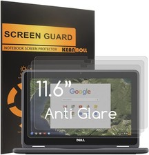 3 Pack Anti-Glare Screen Protector for 11.6 Inch Dell Chromebook 11, 3100, 3120 picture
