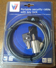 V7 Portable Security Cable with Key Lock 6.5ft (SLK4000) picture