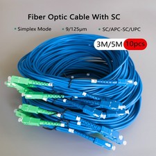 10PCS Fiber Optic Internet Cable SC/APC-SC/UPC 3M/5M  Indoor FTTH Simplex Mode picture