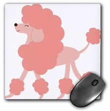 3dRose Cute Pink Poodle MousePad picture