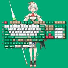 Hololive Cecilia Immergreen 132-Key PBT Keycap Set – Cherry Profile, Anime picture