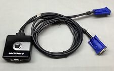 IOGEAR GCS42UW6 2-Port Compact USB VGA KVM Switch  Tested Working  picture