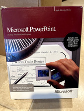 Microsoft PowerPoint 2.01 Vintage Macintosh Desktop Presentation Prog. COMPLETE picture