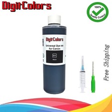 250ml Black Ink Cartridge Refill Kit  Bottle for Canon Inkjet Printers picture