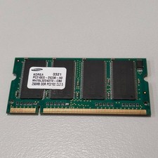 Samsung 256MB DDR1 RAM PC-2100 266MHz CL2.5 2.5V non-ECC SoDIMM M470L3224DT0-CB0 picture