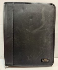 Kenneth Cole Reaction Tablet Padfolio Black Organizer Zipper Case 15x12.5x2 Mint picture