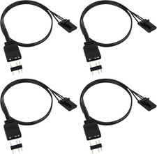 4pcs 4 Pin to 3 Pin RGB Adapter for Corsair RGB HUB Lighting Node & Commander CO picture