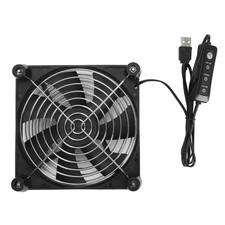 140Mm Computer Fan USB Powered, 5V PC Case Cooler 3 Speed up to 2800RPM, Silent picture
