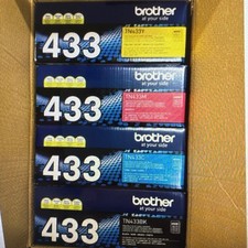 Brother TN433 High-Yield Toner Set Black, Cyan, Magenta, Yellow 4-Pack, New Box picture