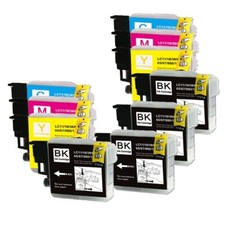 10PK Replacement Ink fits Brother LC61 MFC-295CN MFC-490CW MFC-495CW MFC-5490CN picture