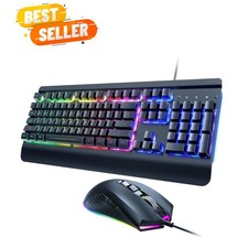 Elegant Keyboard & Mouse Gaming Kit with Rainbow Back Lighting & Comfort picture