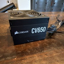 Corsair CV650 650W ATX Non-Modular Power Supply PSU 24-Pin Black 120/240V picture