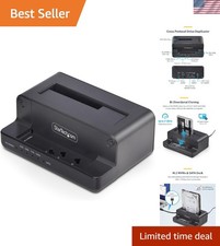 StarTech M.2 NVMe to 2.5/3.5in SATA Duplicator Dock, 27GB/min, USB 10Gbps picture