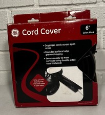 Cable Cover Floor Cord Cover 6ft 6’ GE Black New picture