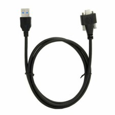 USB 3.1 Type-C Dual Screw Locking to Standard USB3.0 Data Cable Panel Mount Type picture