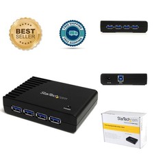 Versatile StarTech 4-Port USB Hub - 5Gbps Speeds, Plug-and-Play Simplicity picture