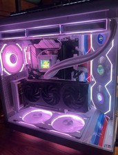 ASUS ROG STRIX X670E-A Ryzen 7 7700X RTX 5050 32GB RAM Liq-Cooled Custom PC  picture