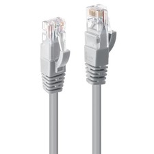 LINDY 1m Cat.6 U/UTP Network Cable, Grey 1m Grey picture