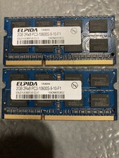 ELPIDA 2GB 2Rx8 RAM Memory PC3-10600S-9-10-F1 DDR3 (set Of Two) picture