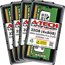 A-Tech 32GB Kit 4x 8GB PC4-21300 Laptop SODIMM DDR4 2666 MHz Non-ECC Memory RAM picture