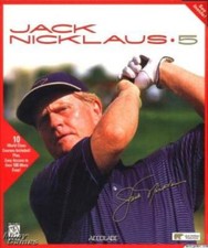 Jack Nicklaus 5 PC CD professional golf courses golfing sim golfer sports game picture