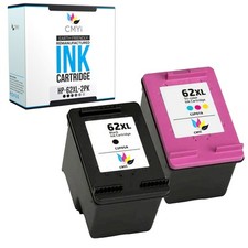 CMYi 2-Pack Replacement 62XL Ink Cartridges for HP OfficeJet 5740 5742 Envy 7645 picture