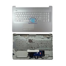 For HP 17-BY 17-CA 17BY Palmrest Non-Backlit Keyboard Touchpad L92785-001 Silver picture