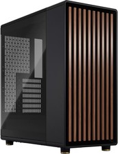 Fractal Design - North Charcoal Black Chassis with Walnut Front and Dark Tint... picture