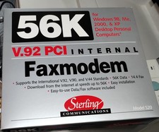 Sterling Communications Model S20, 56K PCI V.92 Internal FaxModem--NEW OPEN BOX picture