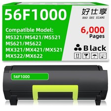 56F1000 Toner Cartridge Compatible for Lexmark MX321 MX421 MX521 MX522 MX622 picture