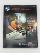 HP Premium Glossy Photo Paper 50 Sheets 10mil 8.5x11 Inkjet Printers C6979A picture