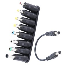 DC Power Adapter 8-in-1 Universal Connector 5.5x2.1mm Female to Male 22cm Cable picture