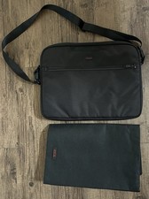 TUMI Slim Padded Laptop Bag Nylon Case Black With TUNI Dust Bag picture
